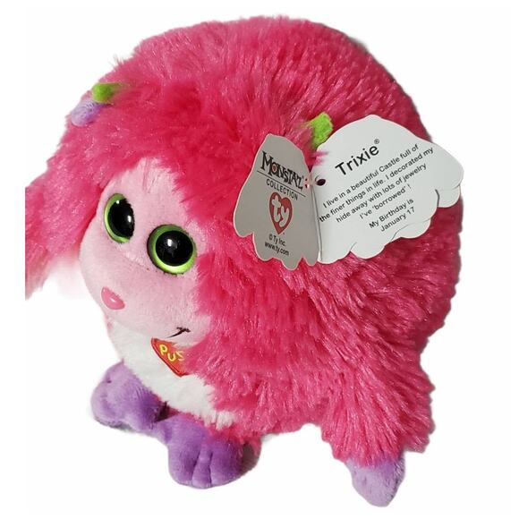 TY Monstaz Jazzy & Trixie Beanie Plush - Picture 5 of 7